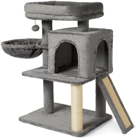 Amazon Basics Indoor Cat & Kittens Multi-Level Climbing Activity Tower by AmazonBasics