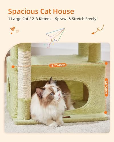 Taoqimiao Cat Tree, 38.5In Cat Tower - Image 2