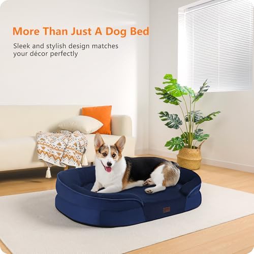 Dwanton Orthopedic Waterproof Medium Dog Bed Sofa, Gel Memory Foam - Image 2