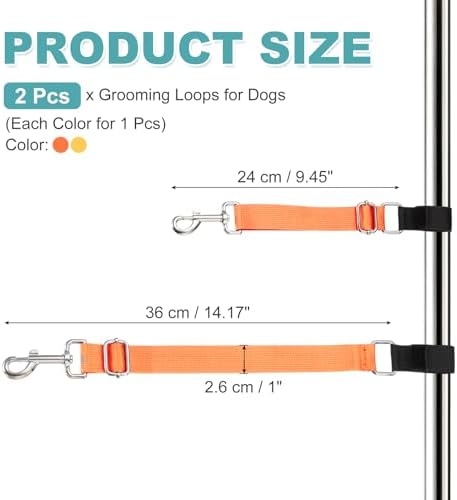 2Pcs Dog Grooming Loop, Adjustable - Image 2