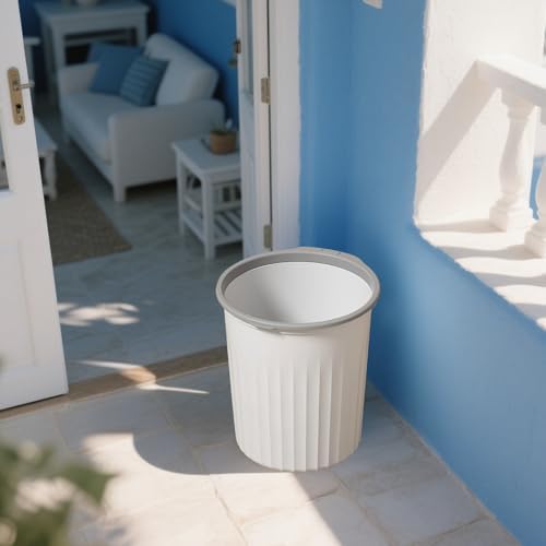 Bathroom Garbage Can, Lightweight Durable Striped Garbage Cans - Image 5