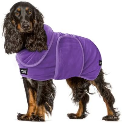 Tuff Pupper Fast Drying Dog Bath Robe | 800 GSM Plush Dog Towel by TuffPupper