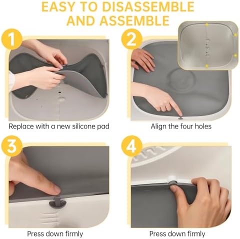 Silicone Cat Litter Mat Accessory Part, Waterproof Cat Litter Pad Replacement - Image 5