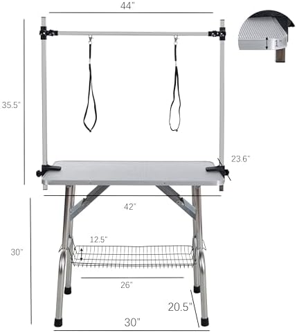 42" Dog Grooming Table Foldable Pet Grooming Tables - Image 2