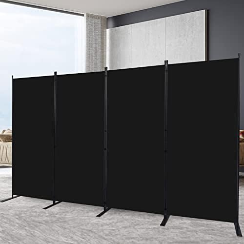 Room Divider 4 Panel-136''Wide, 6FT Room Dividers and Folding Privacy Screen by HOMSCREENER