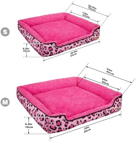Rectangle Washable Dog Bed for Large, Medium & Small Dogs – Soft Calming Puppy - Image 3
