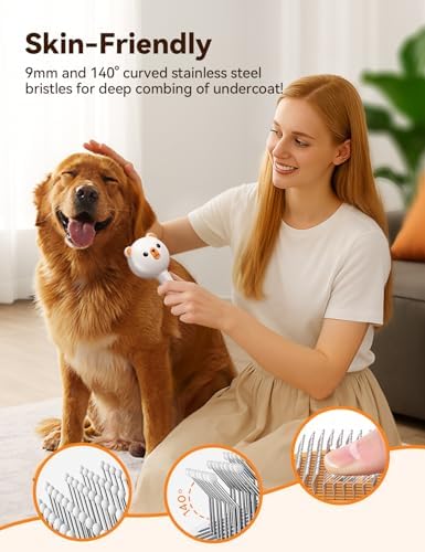 Pet Steam Brush for Dogs & Cats, Brushes for Indoor Cats - Image 7