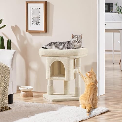 Yaheetech 23.5in Small Low-Profile Cat Tree Condo - Image 2