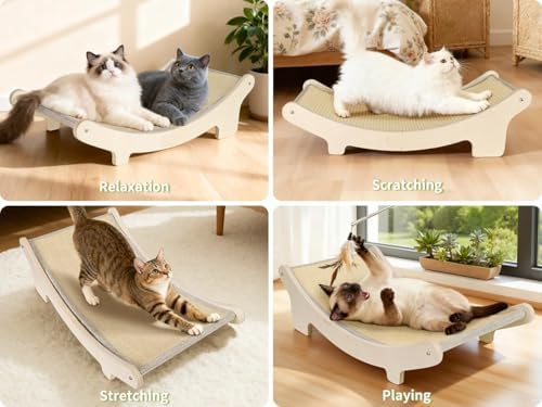 HOTEAGLE Cat Scratcher Bed for Indoor Cats, Upgraded Thicken Support Rods - Image 6