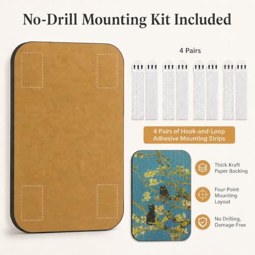 Cat Wall Scratcher, Art Cat Scratching Board - Image 4