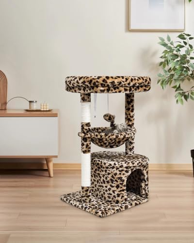 SYANDLVY Small Leopard Print Cat Tree - Image 2