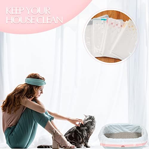 Jutom 42 Count Jumbo Sifting Cat Litter Box Liners - Image 6