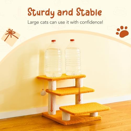 15''H Multi-Step Pet Stairs for High Beds & Sofas, 3-Step Cat Stairs - Image 5