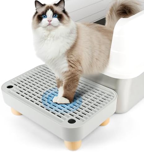 Litter Box Step, Cat Litter Ramp Catcher by Bartuke
