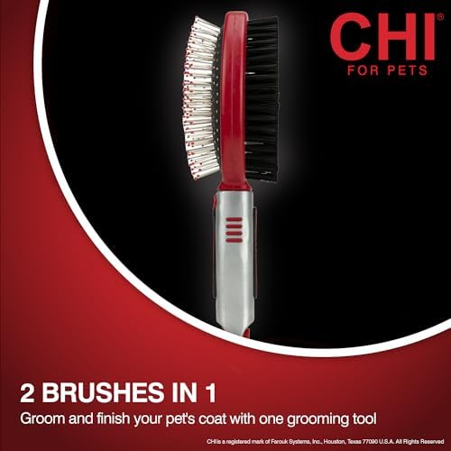 CHI for Dogs Double-Sided Pin and Bristle Dog Brush - Image 2