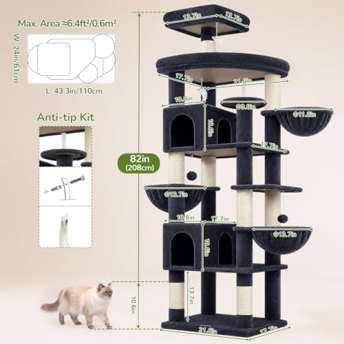 Globlazer 82in Extra Large Cat Tree Tower - Image 6