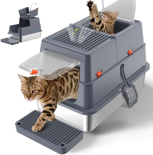 Stainless Steel Litter Box by Unknown