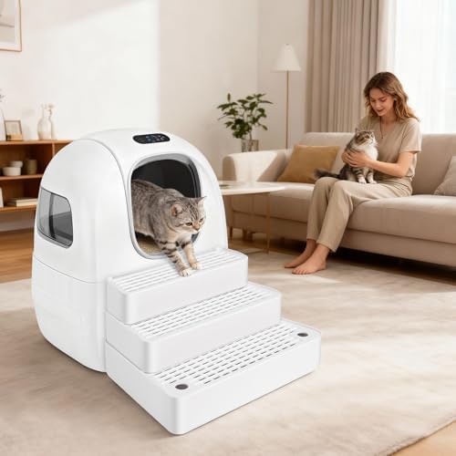Extra Large 3 Steps Litter Box Ramp, Adjustable Cat Litter Box Step - Image 7