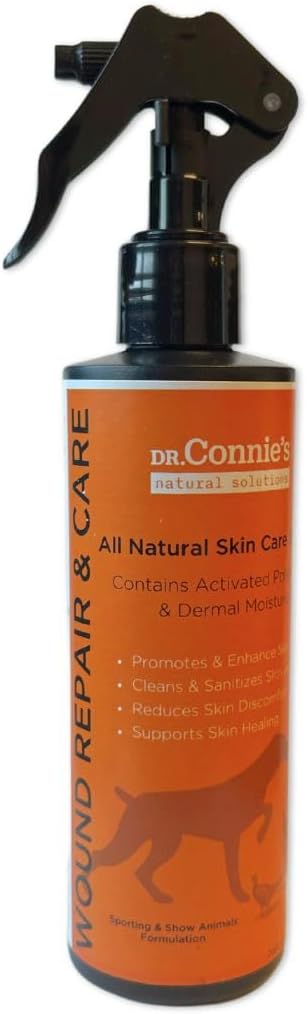 Dr. Connie's Natural Solutions Wound Repair & Care for Sporting Dogs | Veterinarian Formulated Skin Care Solution | Promotes & Enhances Skin Healing