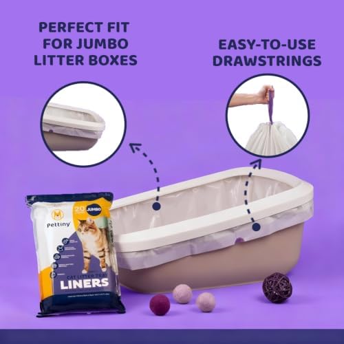 Pettiny 20 Jumbo Litter Box Liners - Image 4