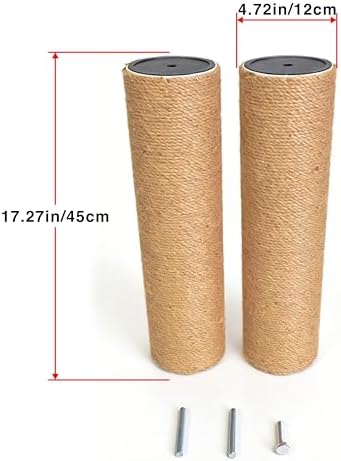 Replacement Cat Scratching Sisal Post Length 17.72in（45cm） Cat Tree Cat - Image 2