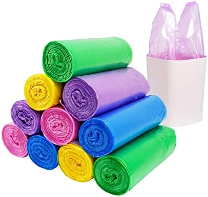 4 Gallon Trash Bag with Handle, Small Colorful Trash Bags by Unknown