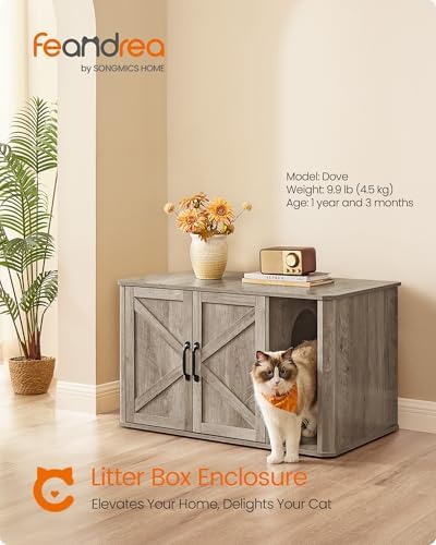 Feandrea Double Cat Litter Box Enclosure - Image 2