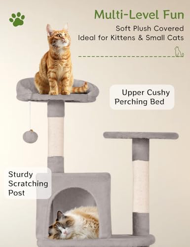 68in Cat Tower with Sisal Scratching Posts & Plush Hammock - Image 5