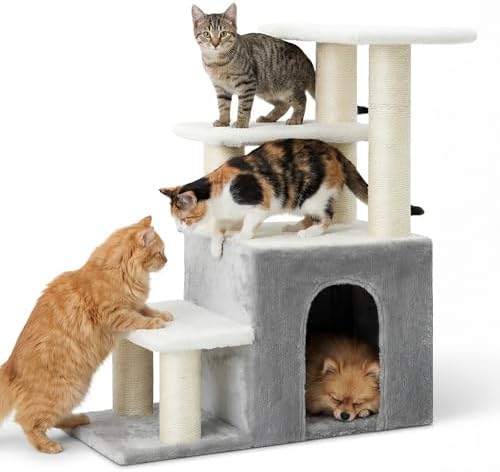 Heybly Cat Scratching Post, Pet Steps - Image 2