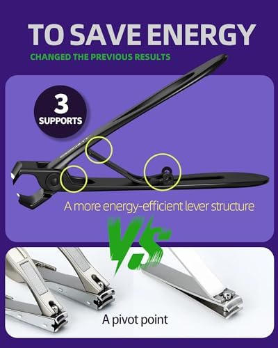 Ultra Wide Jaw Opening Nail Clippers Set, Toenail Clippers - Image 4