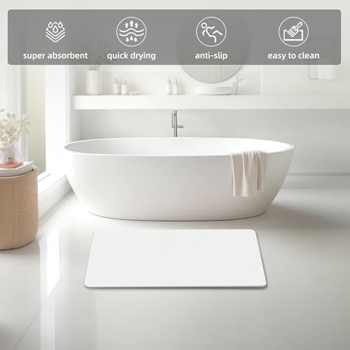 THMINS Extra Large Stone Bath Mat - Image 2