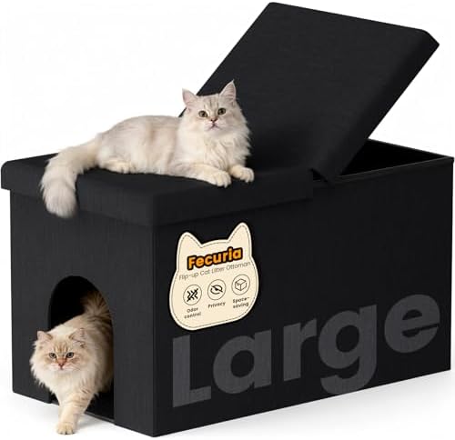 3-in-1 Cat Litter Box Enclosure by Fecuria