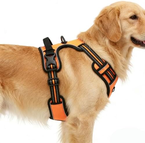 Orange No-Pull Dog Harness - Image 5