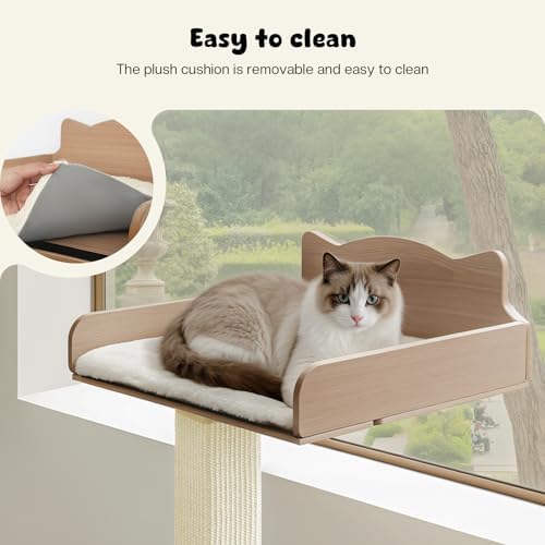 Cat Window Perch with Thick Sisal Scratching Post, Cats Hammock - Image 6
