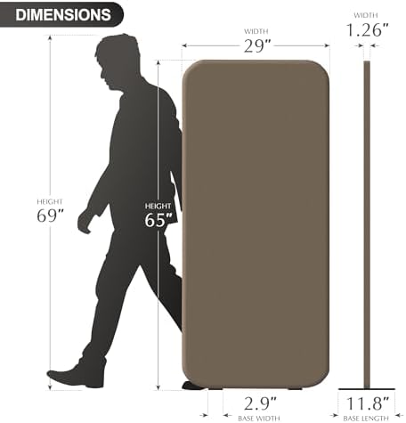 DECOLAB Standing Room Partition, Portable Wall Panel - Image 6
