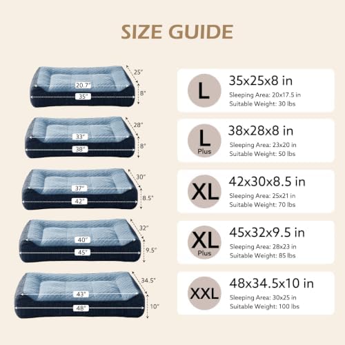 JOEJOY XL Orthopedic Dog Bed for Large Dogs - Image 5