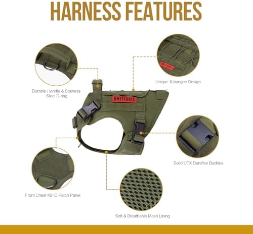OneTigris Tactical Dog Harness No-Pull Breathable Pet Vest - Image 3
