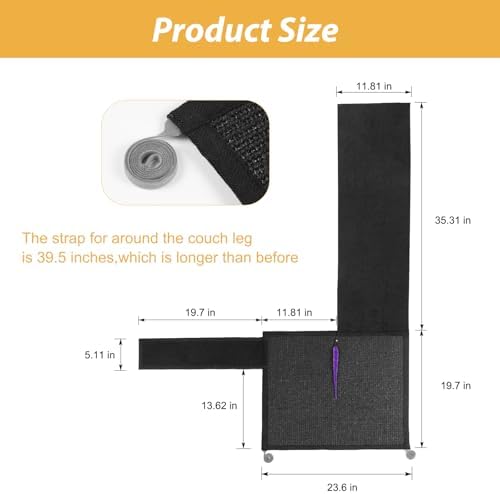 Cat Scratch Couch Protector, Cat Scratch Sofa Armrest Cover - Image 2