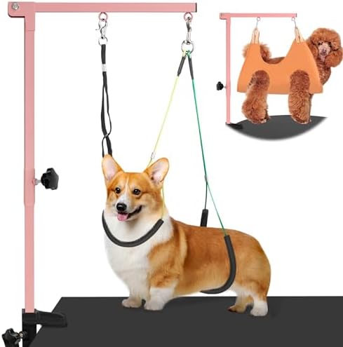 getlstub Dog Grooming Arm with Pet Grooming Hammock, Dog Grooming Stand with by SimpleSolutionsforCozyHome