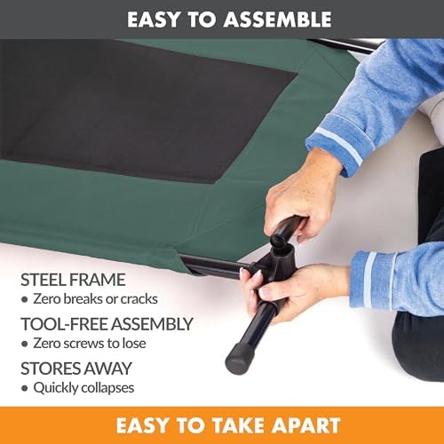 K&H Outdoor Elevated Dog Bed, Cooling Raised Dog Bed, XL 50x32in - Image 4