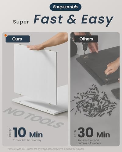 SONGMICS HOME Cat Litter Box Enclosure, Tool-Free Assembly - Image 3