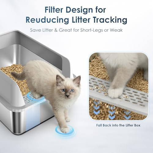 Suzzipaws Small Stainless Steel Litter Box - Image 3