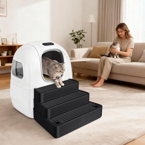Extra Large 3 Steps Litter Box Ramp, Adjustable Cat Litter Box Step - Image 7