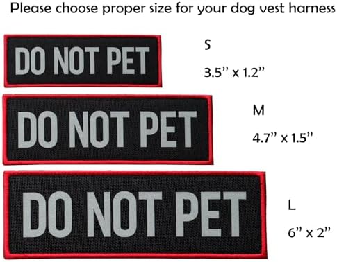 2 Pcs Reflective Do Not Pet Patch - Image 4