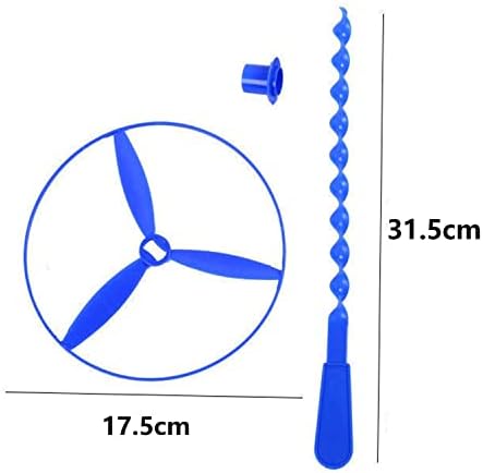 Flying Helicopter Toy, 20 Sets Hand the Rotating Circle Helicopter, Bamboo - Image 2
