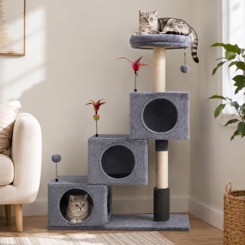 YUNIQUE Small Cat Tree for Indoor Cats, Cat Tower - Image 7