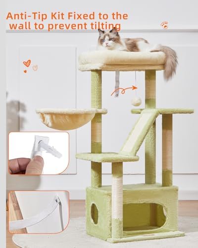 Taoqimiao Cat Tree, 38.5In Cat Tower - Image 7