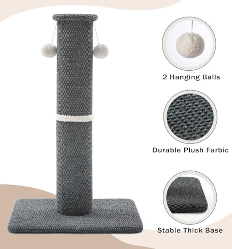 Made4Pets Tall Cat Scratching Post, Carpet Scratcher - Image 3