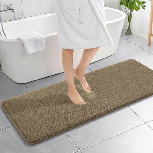OLANLY Memory Foam Bathroom Runner Rug 59x20, Absorbent Long Bath Mat by OLANLY