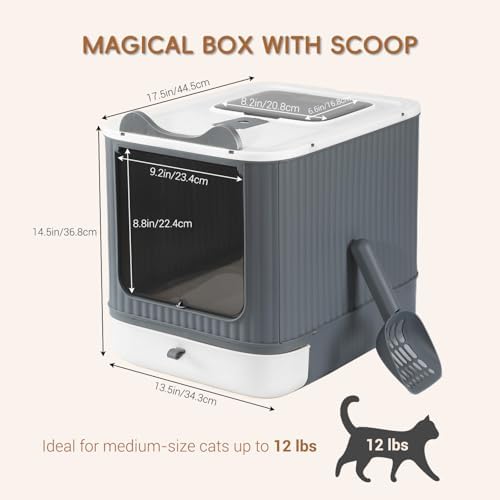 Foldable Enclosed Cat Litter Box - Image 2